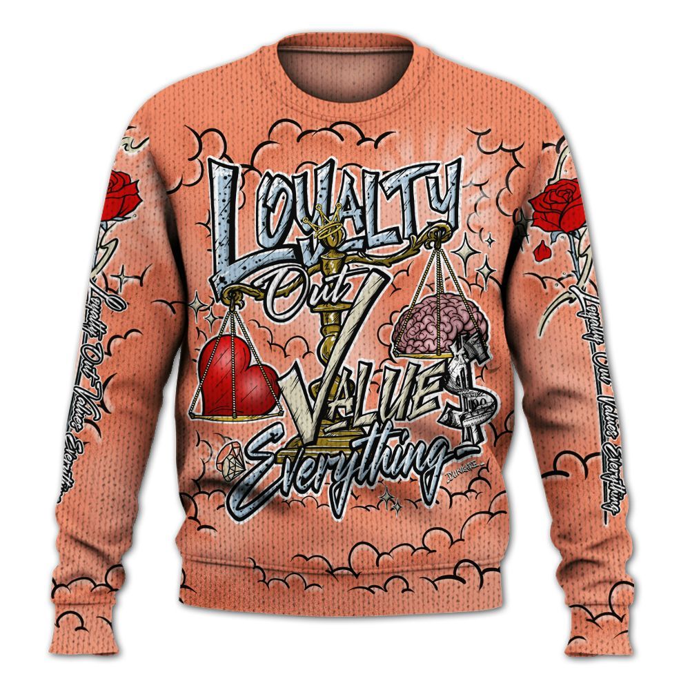 Sweater To Match DJ Khaled Crimson Bliss 5s - Loyalty Wins Everything Graphic