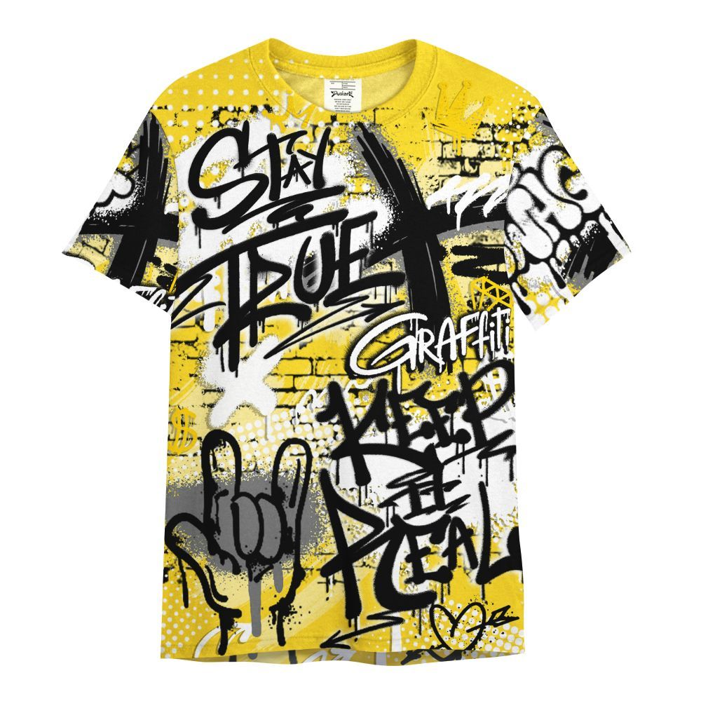 Shirt To Match Retro Thunder 4s - True It Real Graffiti Streetwear All Over Print