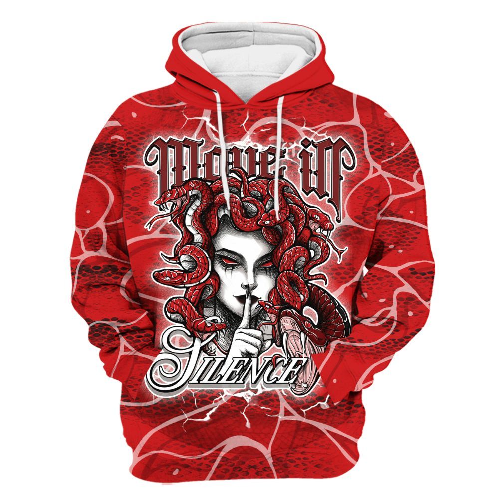 Hoodie To Match Low Bred 11s - Girl Move In Silence All Over Print