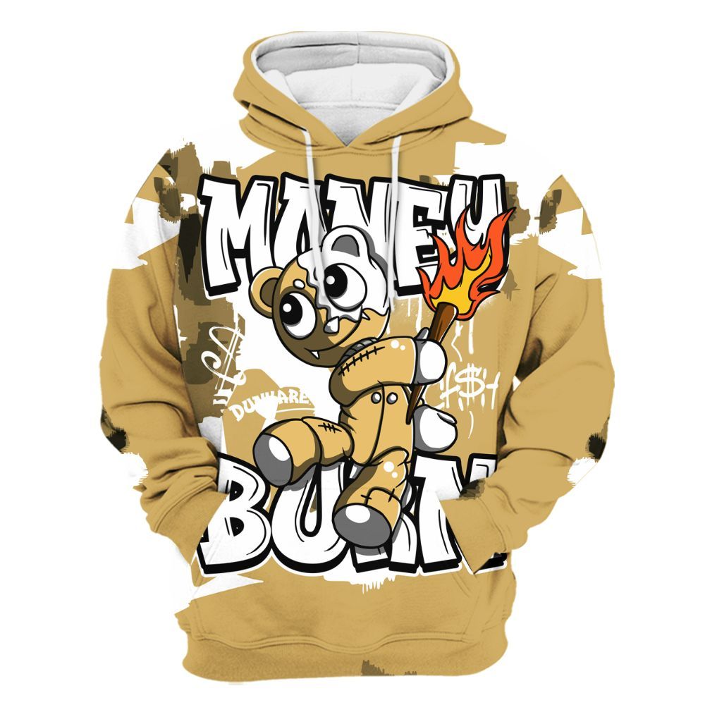 Hoodie To Match Craft Paris 6s - Money Burn Retro All Over Print
