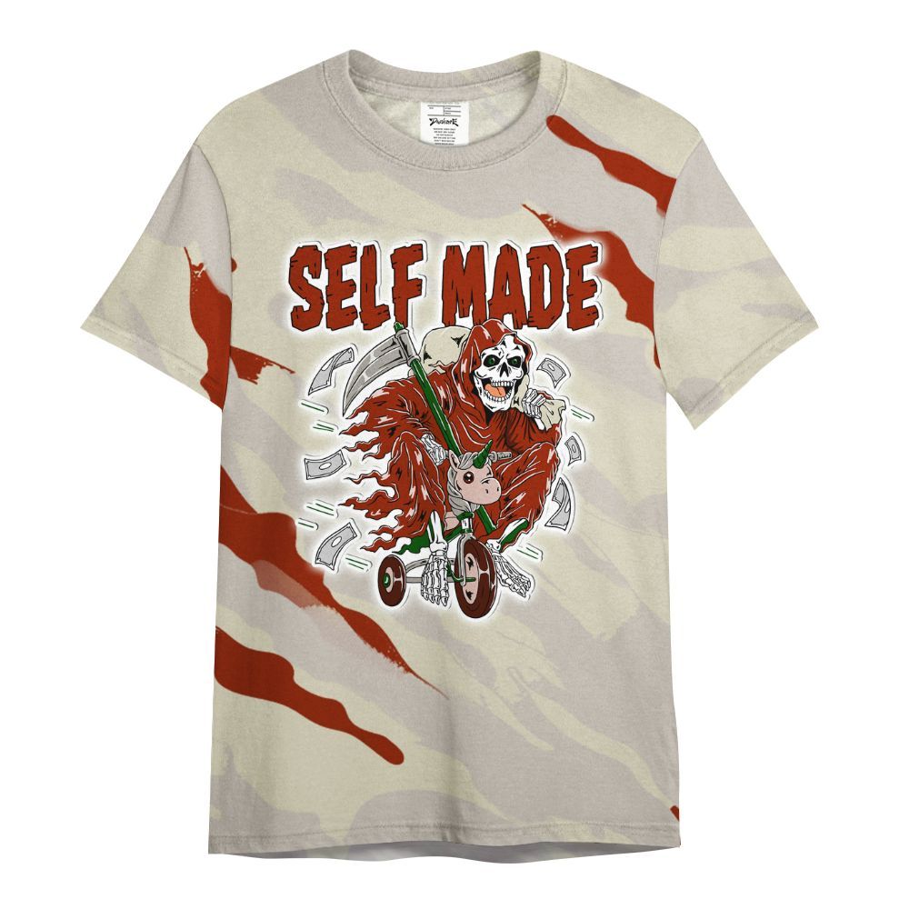 Shirt To Match El Grito 5s - Self Make Skeleton Colored All Over Print