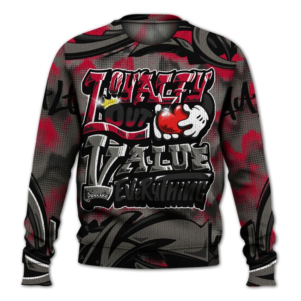 Sweater To Match Shadow 2025 10s Shirt, Loyalty Out Value Graffiti Graphic