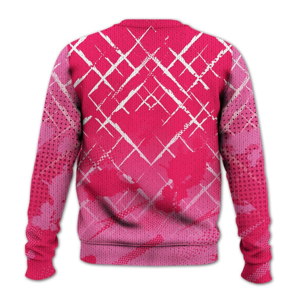 Knitted Sweater To Match Air VaporMax Plus Triple Pink - Halftone Stand Business Dripping