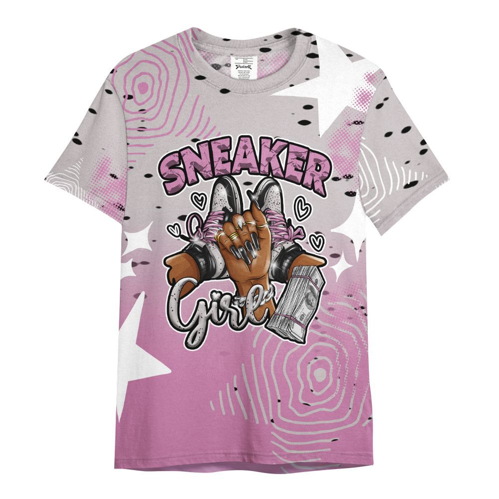 Shirt To Match Neutral Grey Black White Orchid 4s - Sneakerz Girlz Unique Starz All Over Print