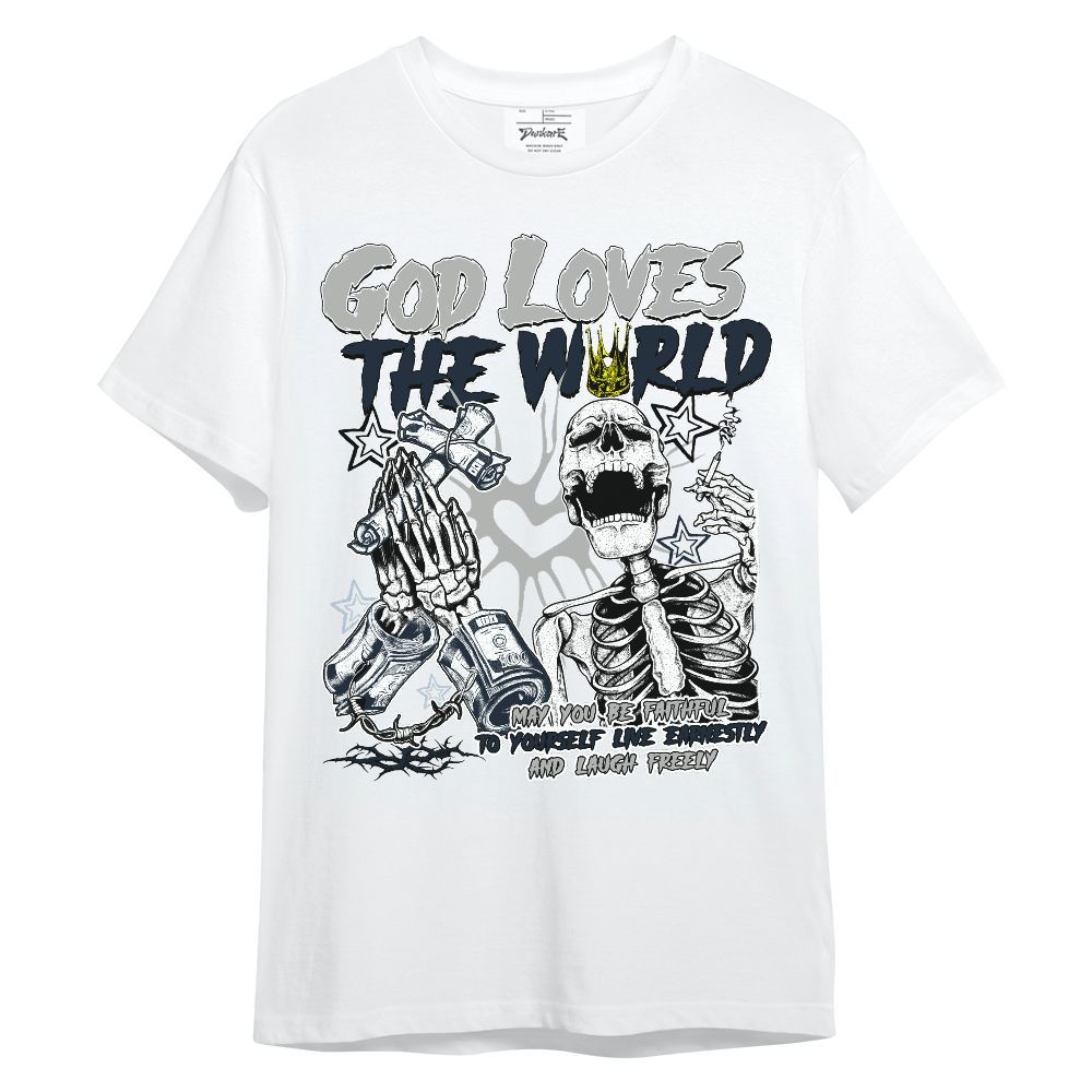 Shirt To Match Retro Georgetown 6s - God Loves The World Unisex Shirt