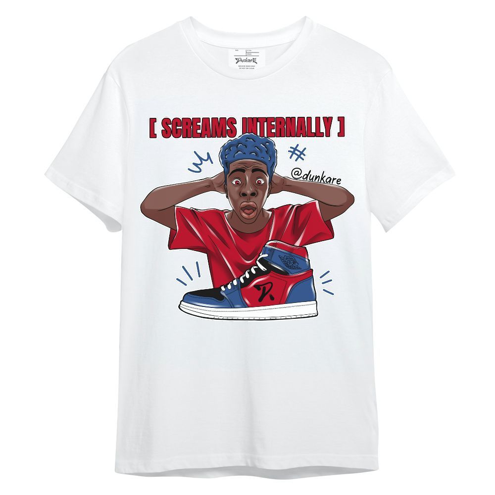 Shirt To Match Air Griffey Max Black Red Navy Blue 1s - Scream Internally Unisex Shirt