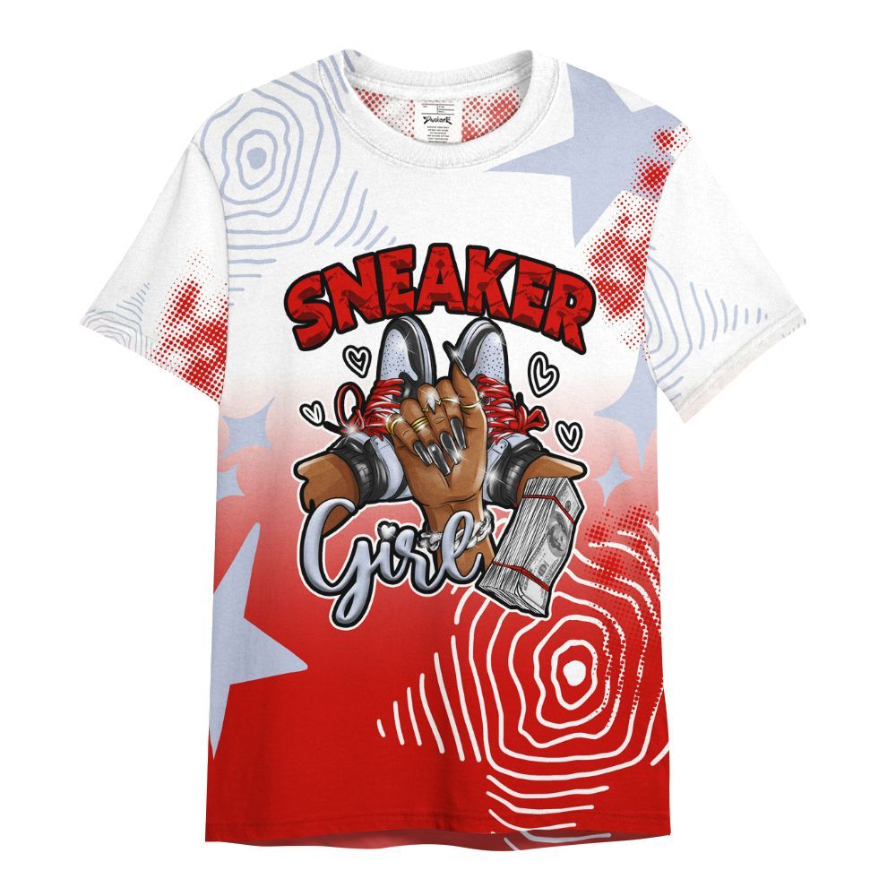 Shirt To Match Fire Red 6s - Sneakerz Girlz Unique Starz All Over Print
