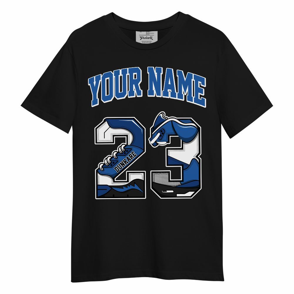 Shirt To Match Brave Blue 13s - Custom Name Number 23 5s Unisex Shirt