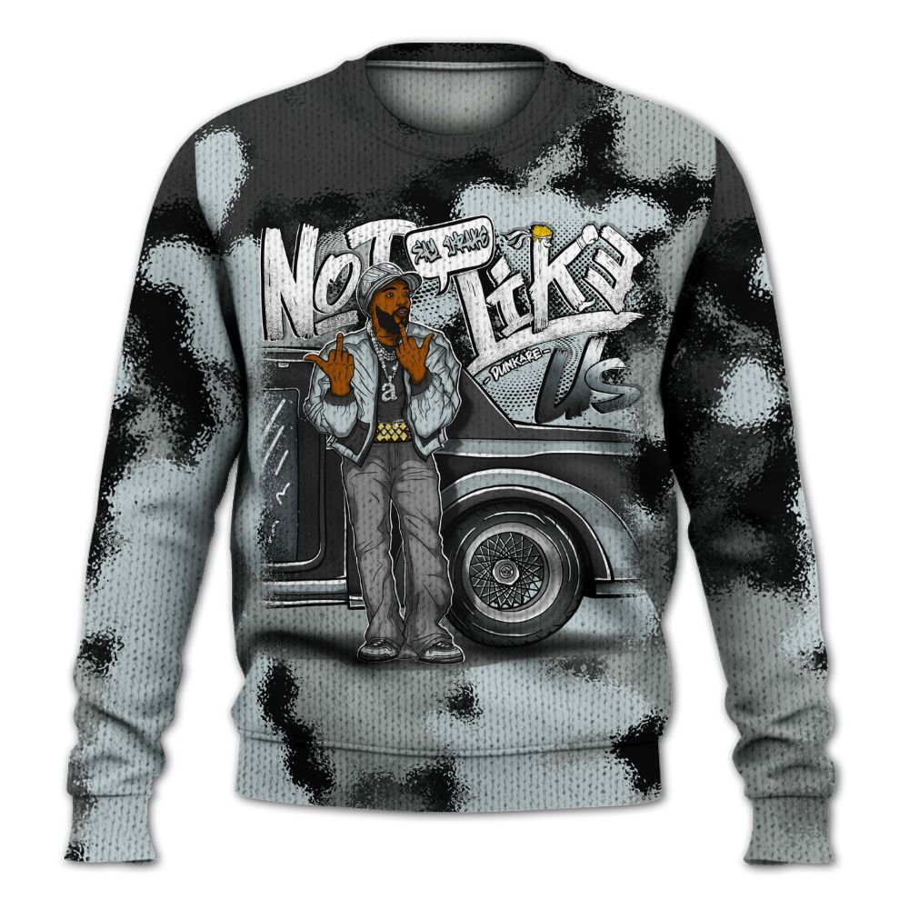 Sweater To Match Black Wolf Grey 12s - They Dislike Us Graphic