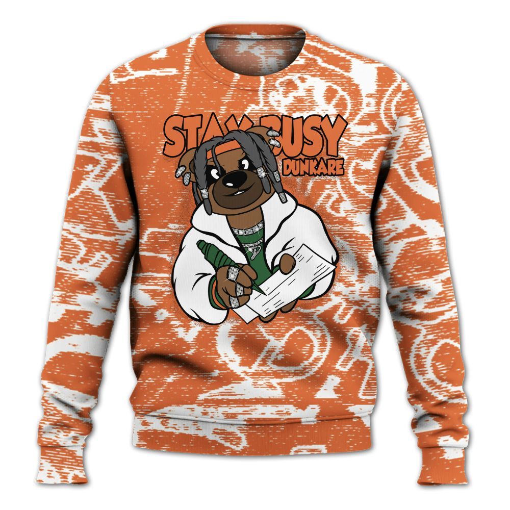 Sweatshirt To Match Low Miami 5s - Maintain Activity Bear Avant-Garde All Over Print