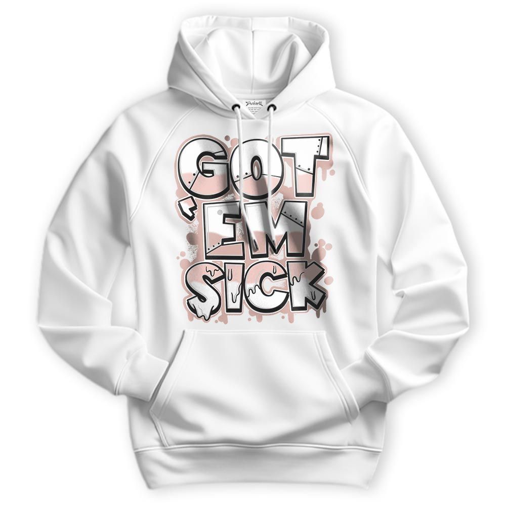 Sweatshirt To Match Low Legend Pink 11s Hoodie - Gotten 'Em Sick Graphic Hoodie Unisex