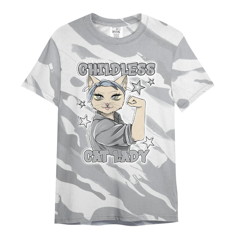 Shirt To Match Low OG Wolf Grey 1s - Childless Kat Lady All Over Print