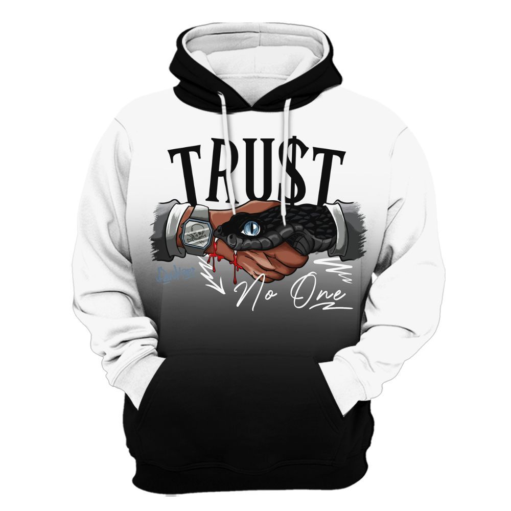 Hoodie To Match Black Chrome 6s - Snake Trust No One Drip All Over Print