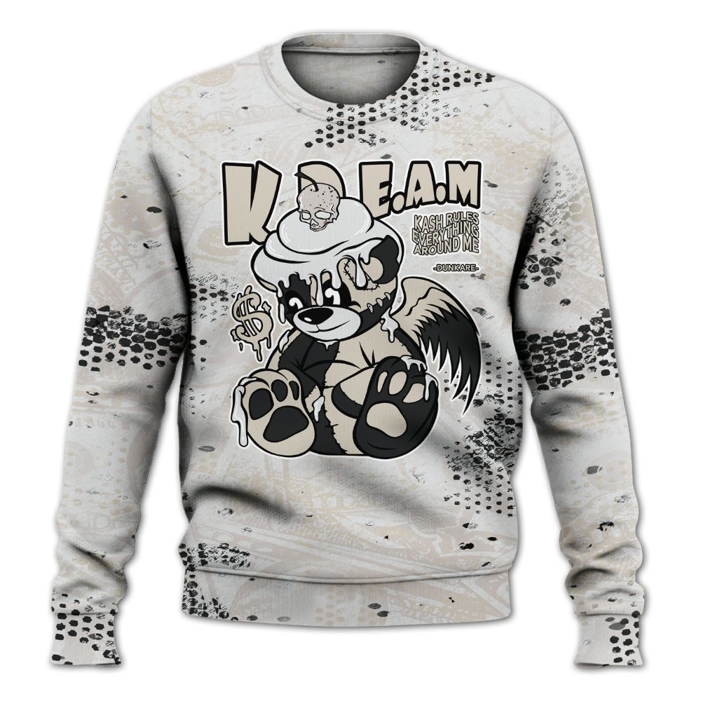Sweatshirt To Match Retro Reverse Metallic 5s - Loot Bear All Over Print