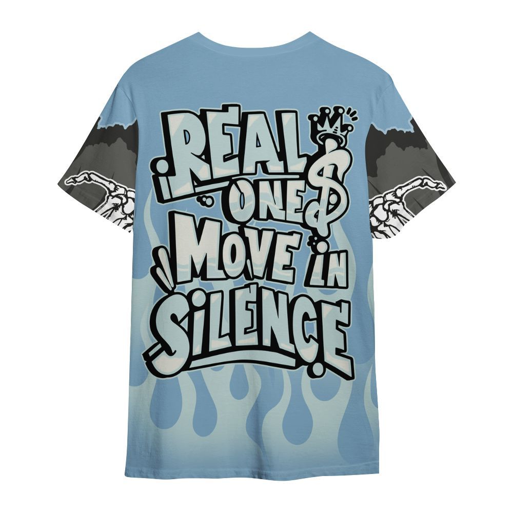 Shirt To Match Denim Worn Blue 2025 4s - Ones Move In Silence Graphic Trapped All Over Print