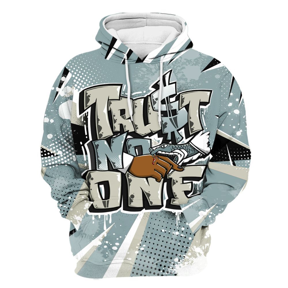 Hoodie To Match AMM Low 17s - Poly Trust No One Dripping All Over Print