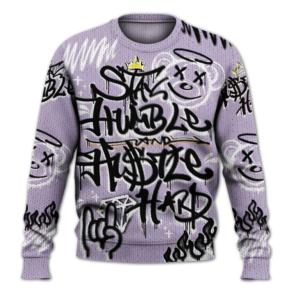 Knitted Sweater To Match Low Pure Violet 11s - Humble Drip Streetwear Graffity