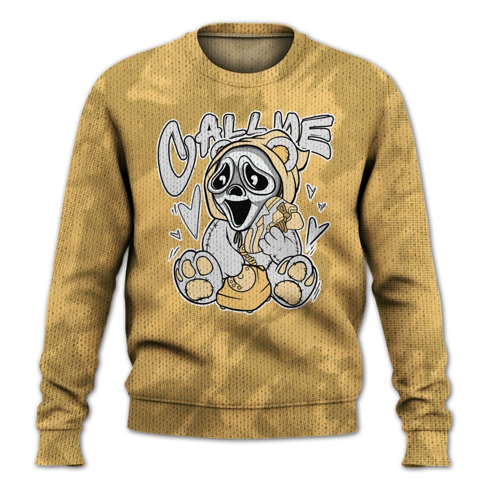 Knitted Sweater To Match Craft Paris 6s - Call Me Bear Abstract Halftone