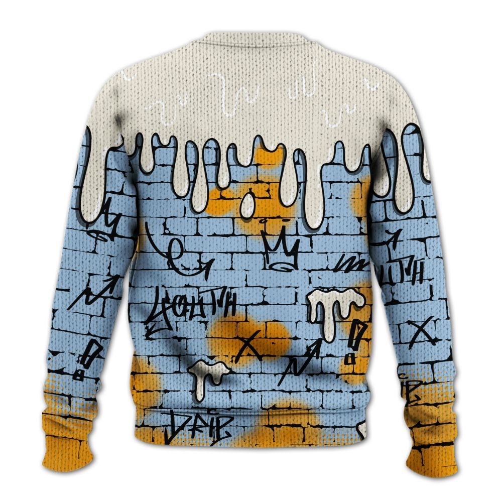 Sweater To Match Retro High OG Pale Ivory Psychic Blue 1s - Been Different Graphic