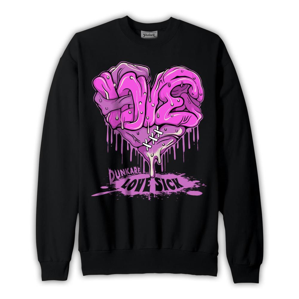 Sweatshirt To match Sweatshirt Love Sick, Hyper Violet 4s Sweatshirt To Match Sneaker 2404 PAT