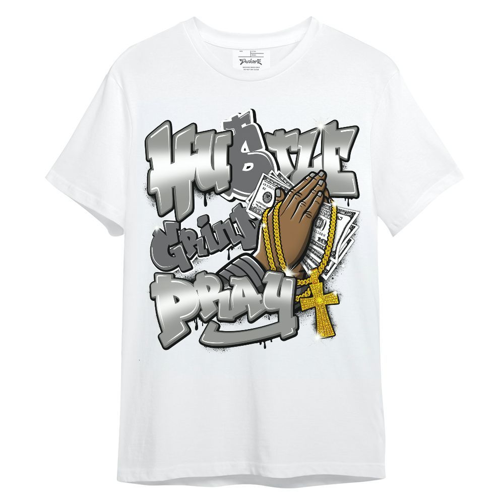 Shirt To Match Paris Olympics 4s - Hustle, Money Pray Streetwear Unisex Shirt