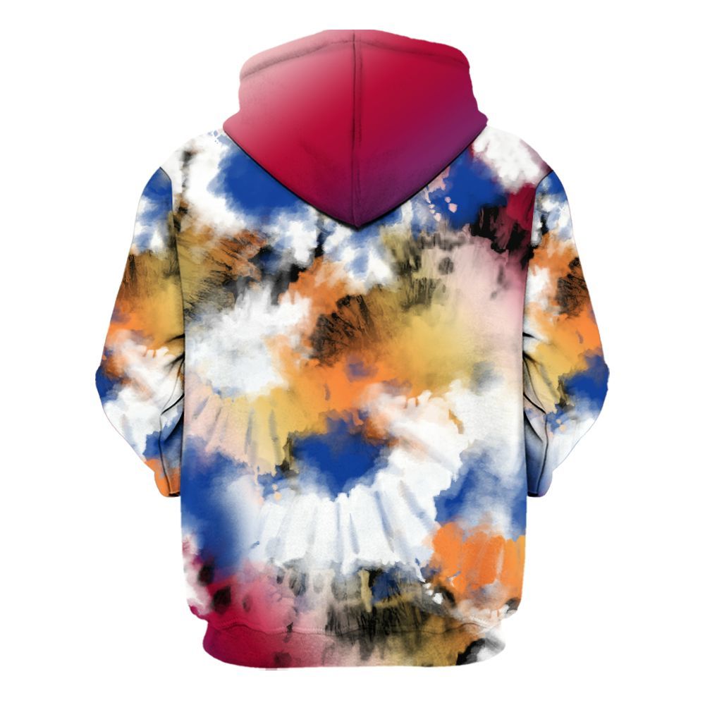 Hoodie To Match Air Griffey Max Los Angeles 1s - Tie Dye FK Around Find Out All Over Print