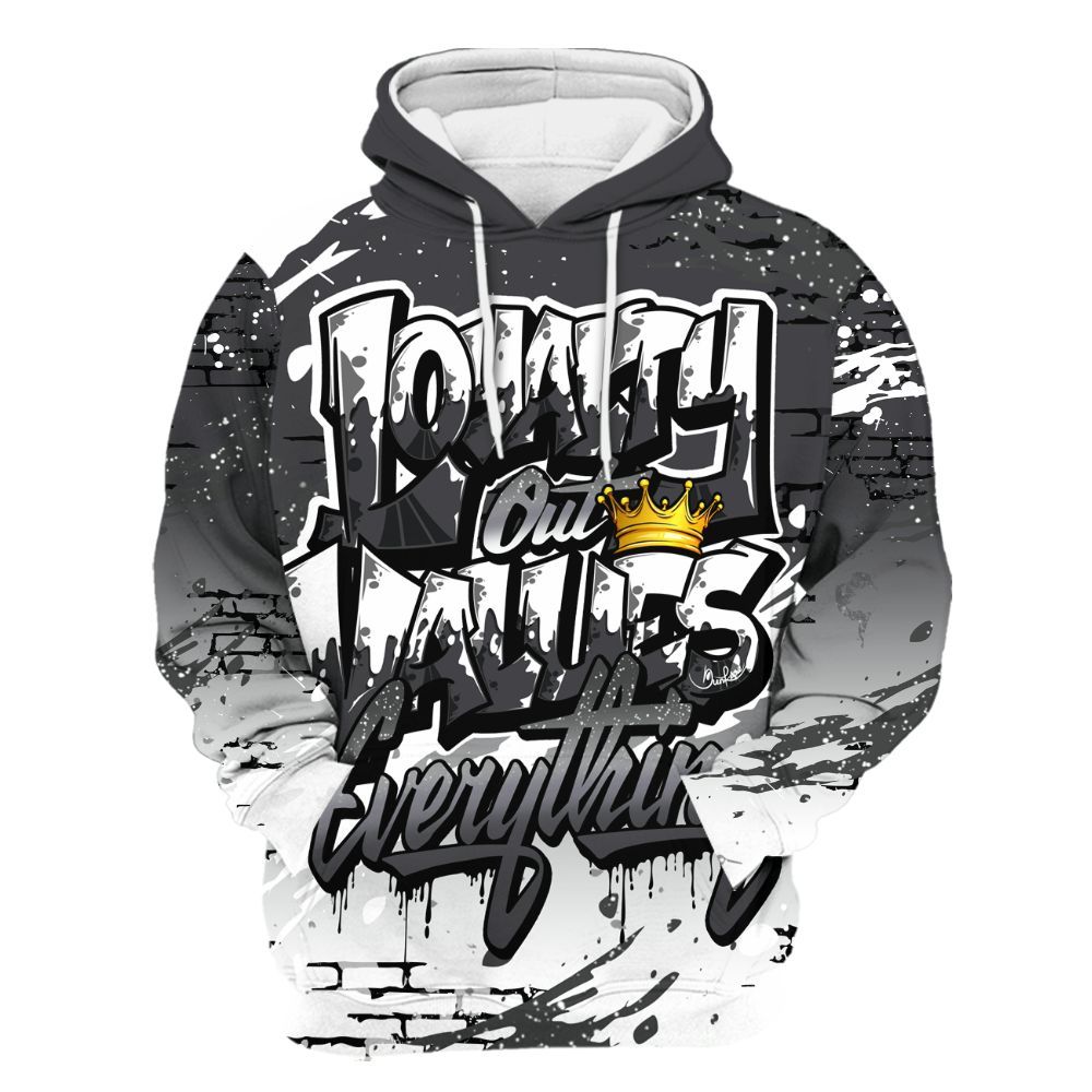 Hoodie To Match Fear 4s - Values Of Loyalty Drip All Over Print