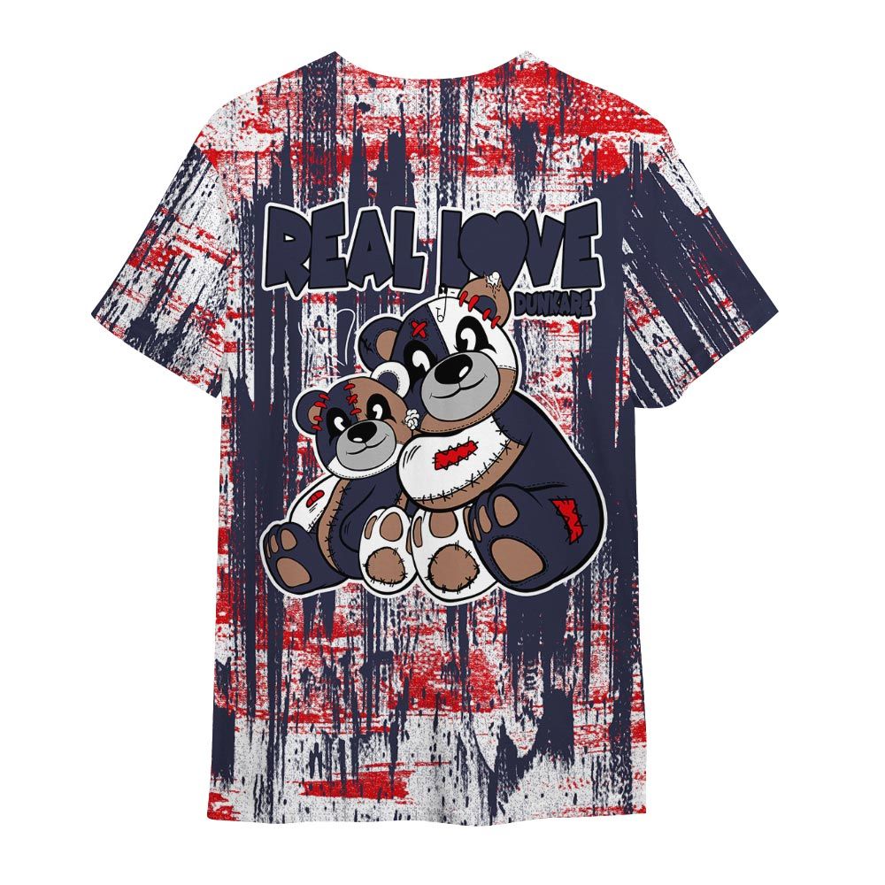 Shirt To Match Low OG Howard Bison 1s - Sincere Fondness Bear Glitch Art Shirt Unisex