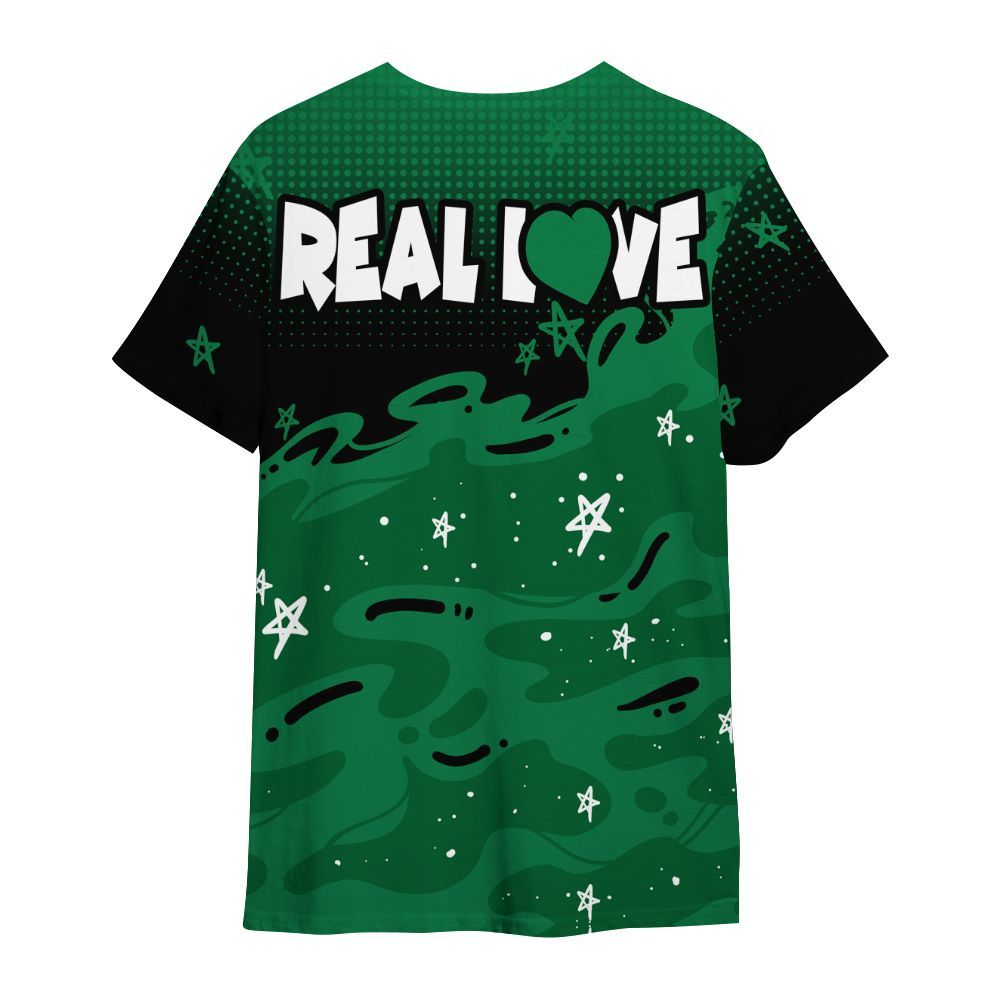 Shirt To Match Pine Green 13s - Sincere Fondness Bear Stars All Over Print