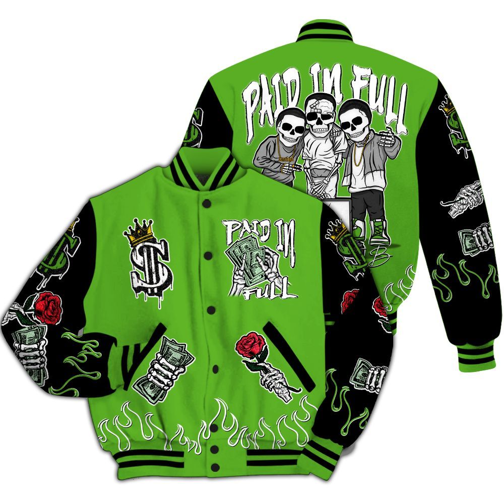 Varsity Jacket To Match Air Foamposite One Volt - Everybody Paid In All Over Print