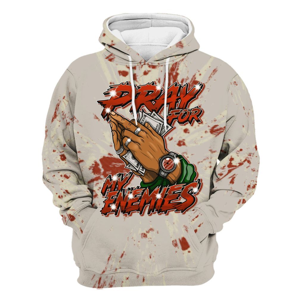 Hoodie To Match El Grito 5s - Prayed For Enemies Graphic Luxury All Over Print