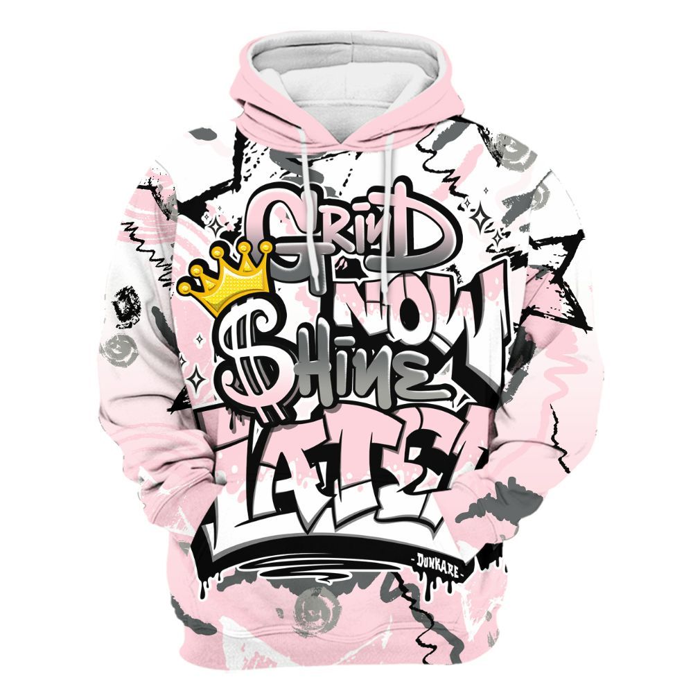 Hoodie To Match Air Max 95 Pink Foam 2025 - Grind Shine Later Drip All Over Print