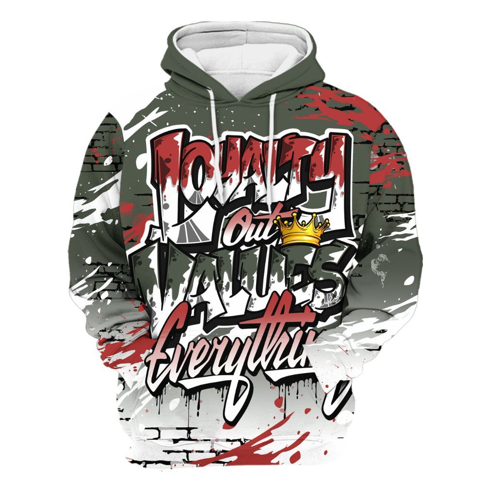 Hoodie To Match Air Force 1 Low Year Of The Snake Shirt, Values Of Loyalty Drip All Over Print