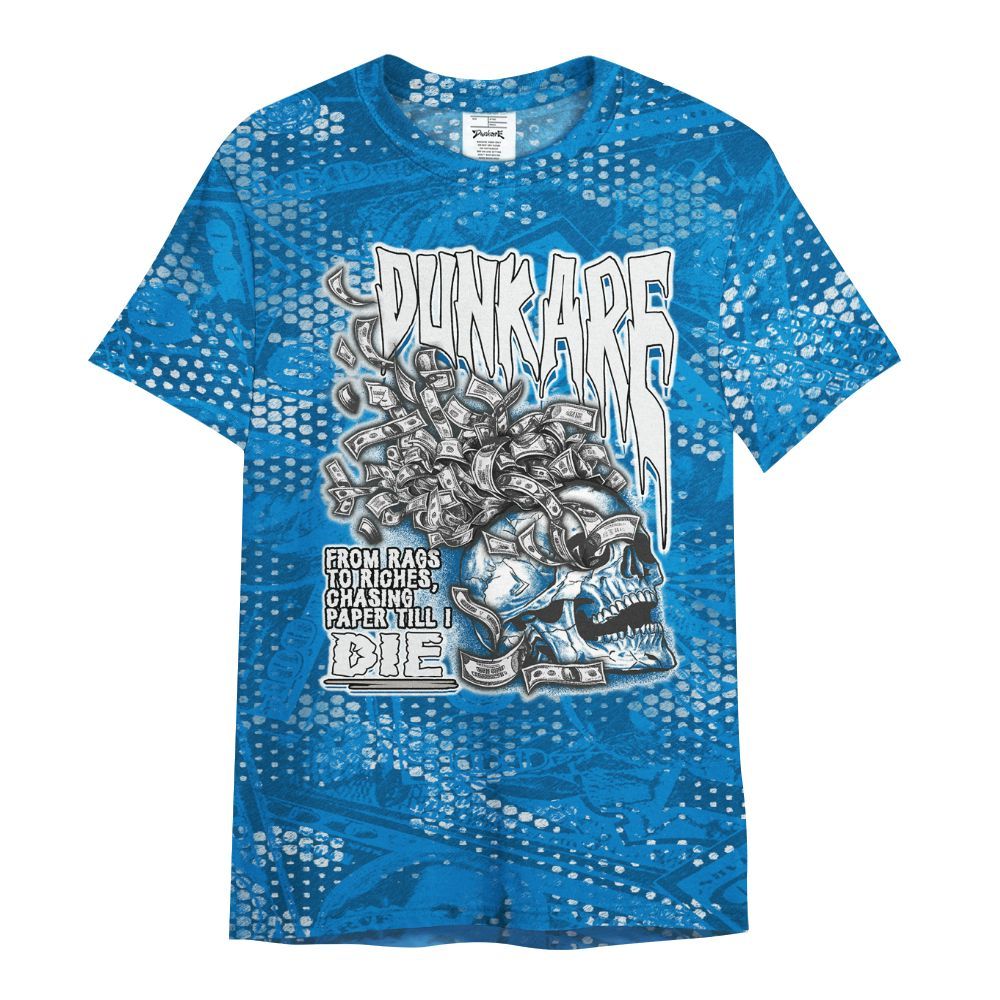 Shirt To Match Industrial Blue 4s - From Rags To Riches All Over Print