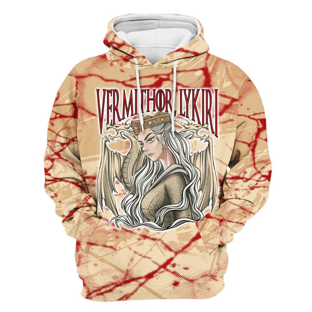 Hoodie To Match Dunk Low Strawberry Waffle - Dragon's Mom! Profound All Over Print