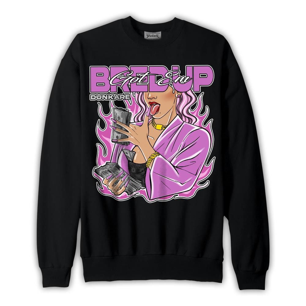 Sweatshirt To match Hyper Violet 4s Sweatshirt - Bred'up Unique Graphic