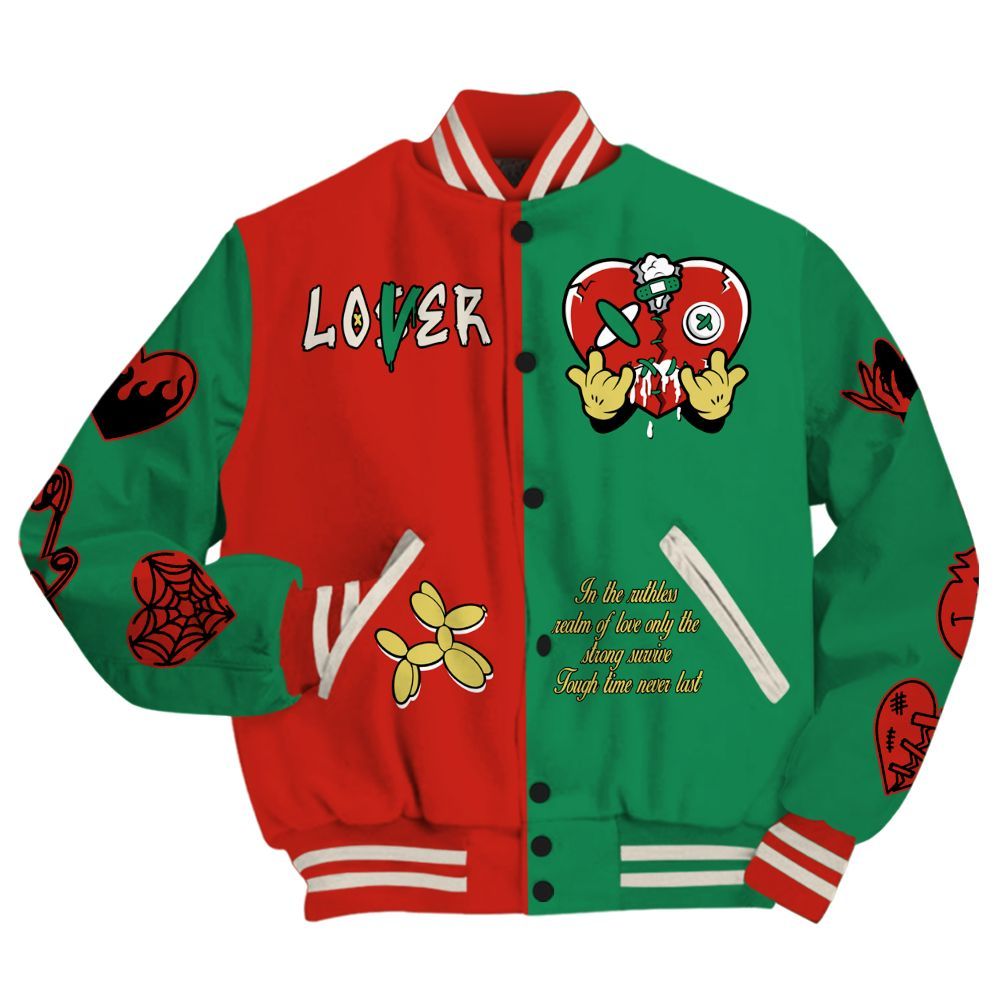 Varsity Jacket To Match Retro El Vuelo 3s - Loser Lover Heartbreak All Over Print