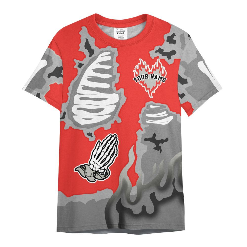 Shirt To Match Vomero 5 Bright Crimson - Dislike Us Graphic Burning Custom Name All Over Print