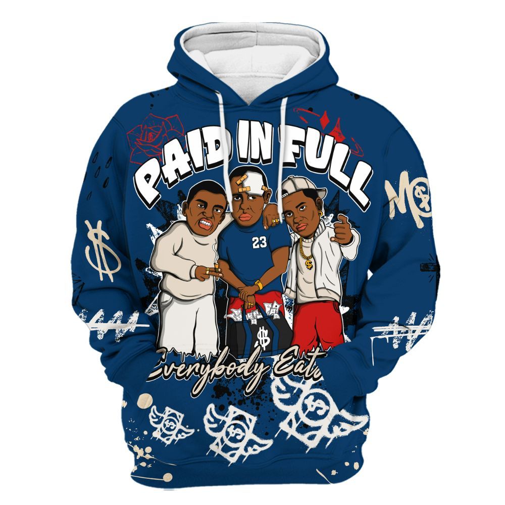 Hoodie To Match Retro Rare Air 11s - Everybody Paid In Full Crayon All Over Print