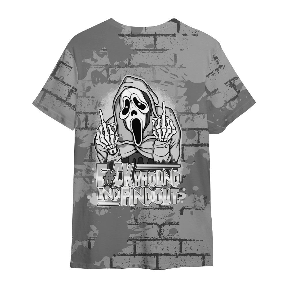 Shirt To Match Black Wolf Grey 12s - F#CK And Find Out Graphic Halloween All Over Print