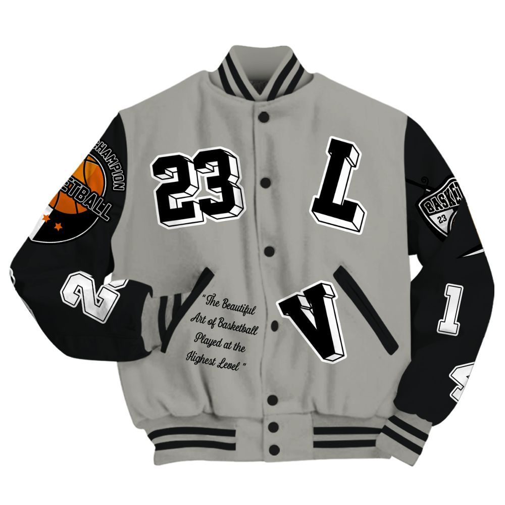 Varsity Jacket To Match High Satin Shadow 1s - The GOAT Got Em Streetwear All Over Print