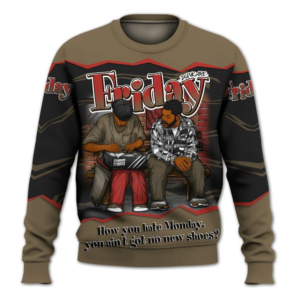 Sweatshirt To Match Olive 9s - Friday Movie 90s TV All Over Print