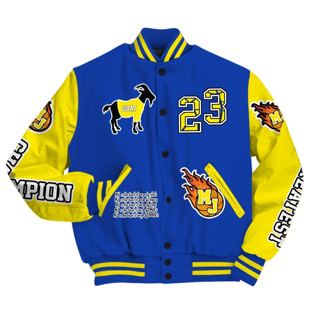 Varsity Jacket To Match Laney 14s - 23 G.0.A.T Jump Up Basketball All Over Print