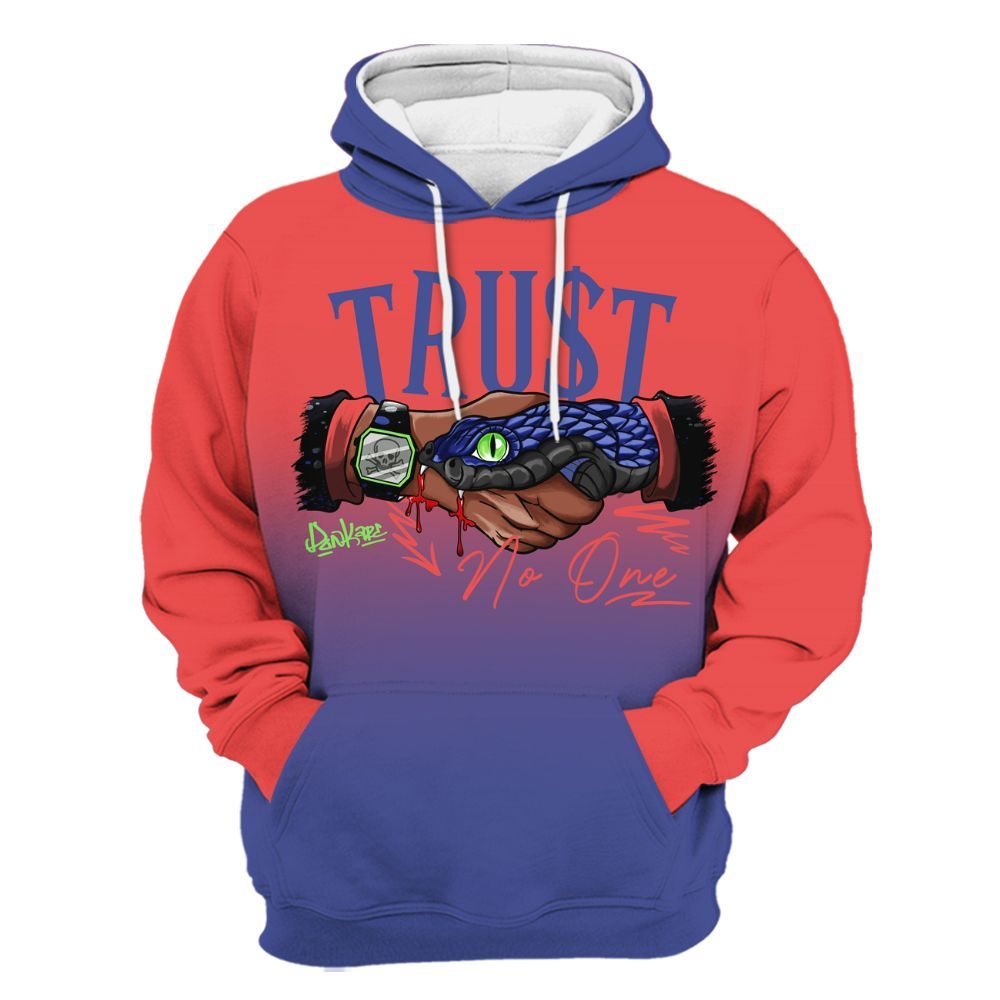 Hoodie To Match KD 4 Nerf - Snake Trust No One Drip All Over Print