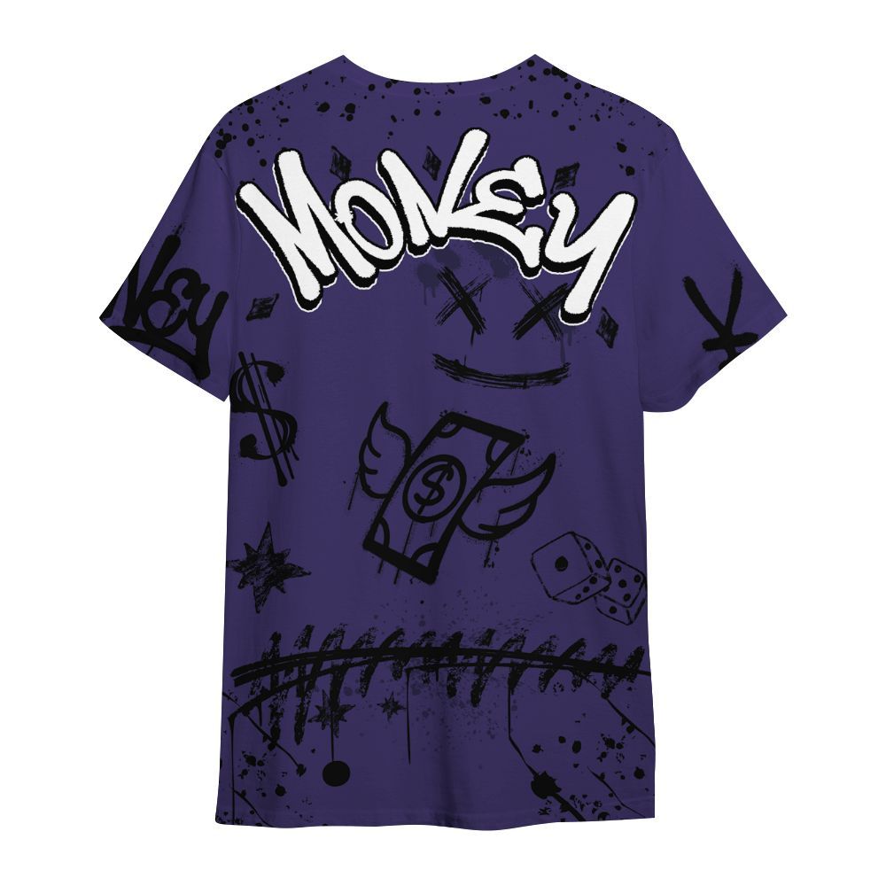 Shirt To Match Retro Court Purple 13s - Everybody Paid In Full Crayon All Over Print
