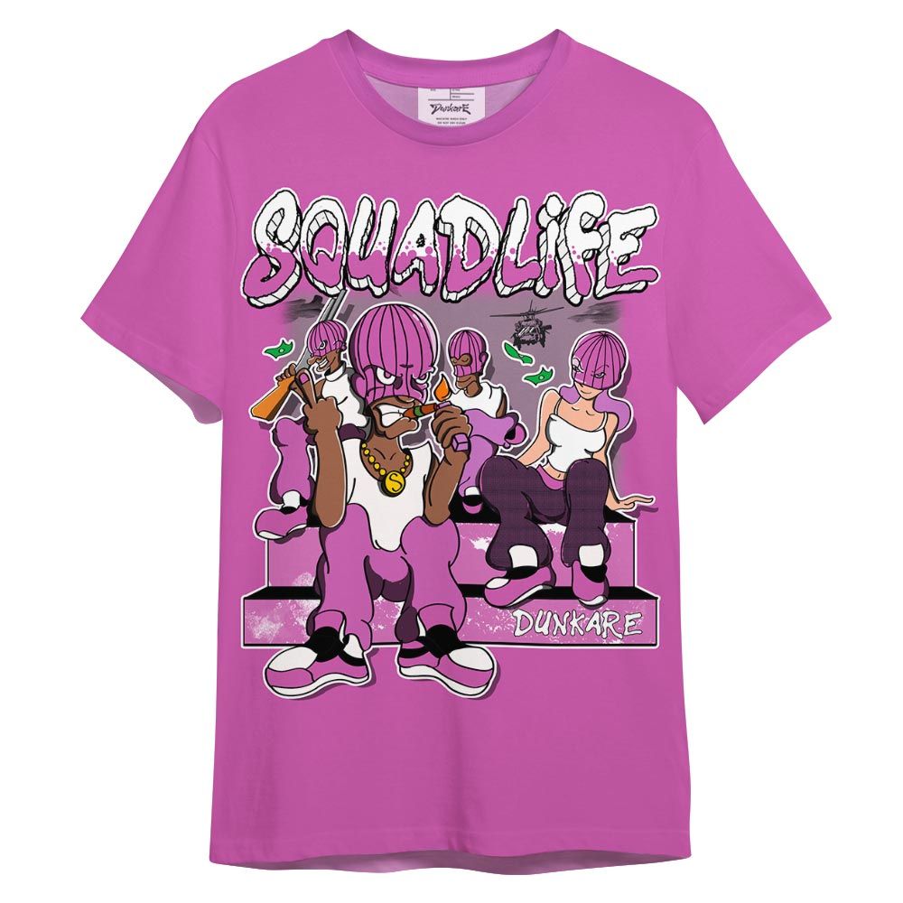 Shirt To Match Hyper Violet 4s - Squad Life Shirt 3D Graphic Outfit 0705 LGH