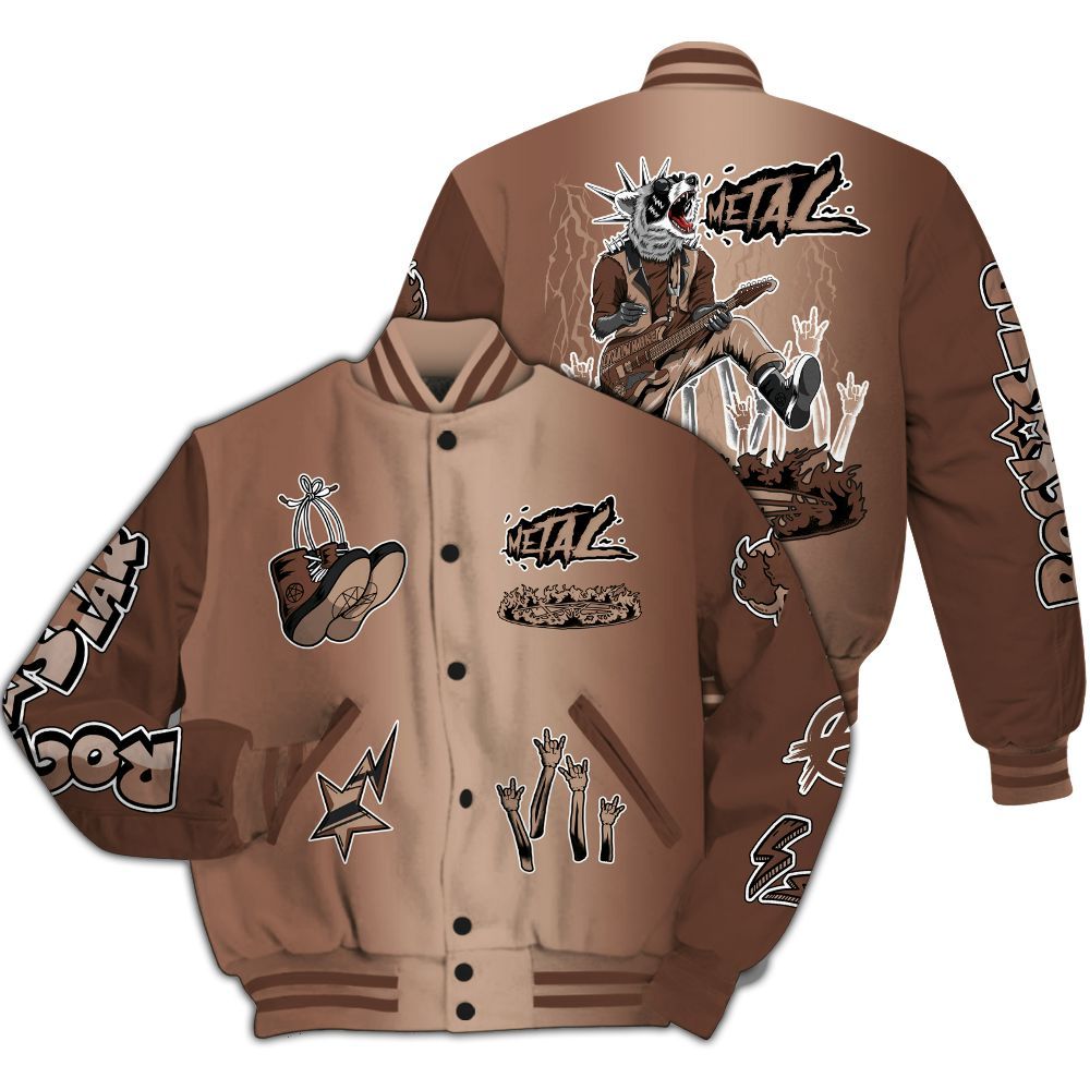Varsity Jacket To Match KD 4 Christmas - Punk Rock Raccoon All Over Print