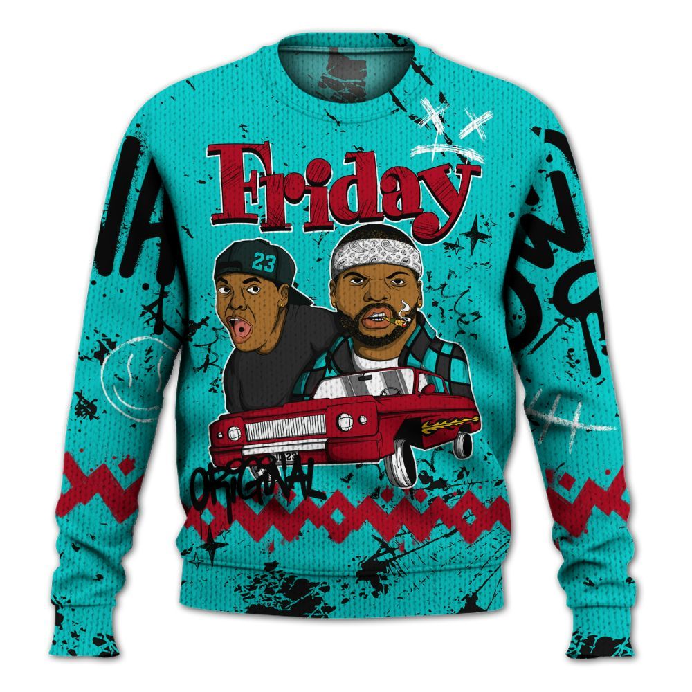 Sweater To Match Air Griffey Max 1 Freshwater - Friday Sneaker Crayon Graphic