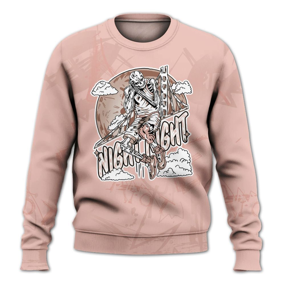 Sweatshirt To Match Dunk Low Pink Velvet - Seeya Skeleton Messyz All Over Print