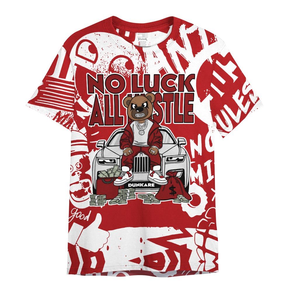 Shirt To Match Red Taxi 12s - So Unlucky Bear Monogram Graffiti Shirt Unisex